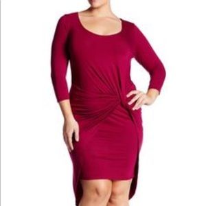 NWT Vanity Room Knotted 3/4 Length Sleeve Dress